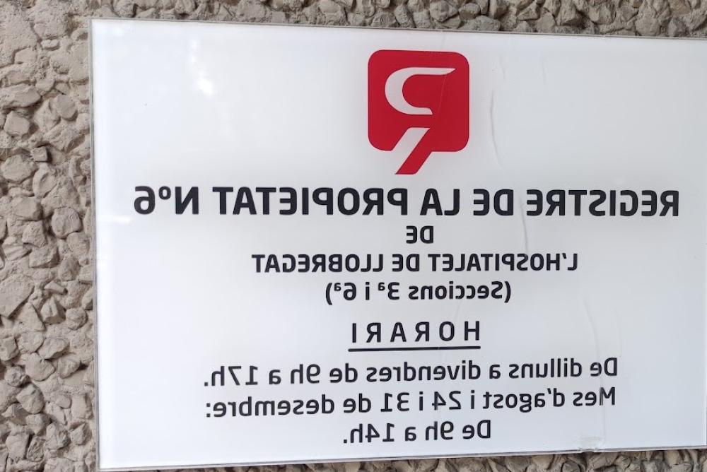 Registro de la Propiedad de l'Hospitalet de Llobregat Nº 06